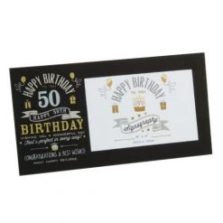 Giftworks GENERAL GIFTS 6" X 4" - SIGNOGRAPHY BIRTHDAY GLASS FRAME 14 Giftworks GENERAL GIFTS 6