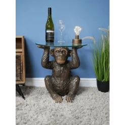 Dutch Brothers Monkey Side Table Brown GENERAL GIFTS