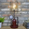 Dutch Brothers INDUSTRIAL RETRO STYLE TABLE LIGHT WITH CLOCK GENERAL GIFTS