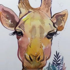 Paris Loft Giraffe Glossy Wall Art GENERAL GIFTS