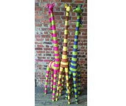 Giftworks Raffia Extra Large Giraffe 2 Meters
