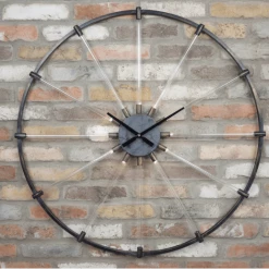 Giftworks Metal Industrial Skeleton LED Wall Clock HOME DÉCOR 7 Giftworks Metal Industrial Skeleton LED Wall Clock HOME DÉCOR