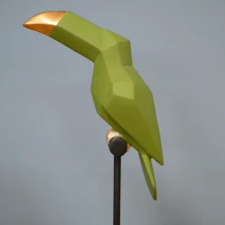 Dutch Brothers GENERAL GIFTS Green Bird On Stand