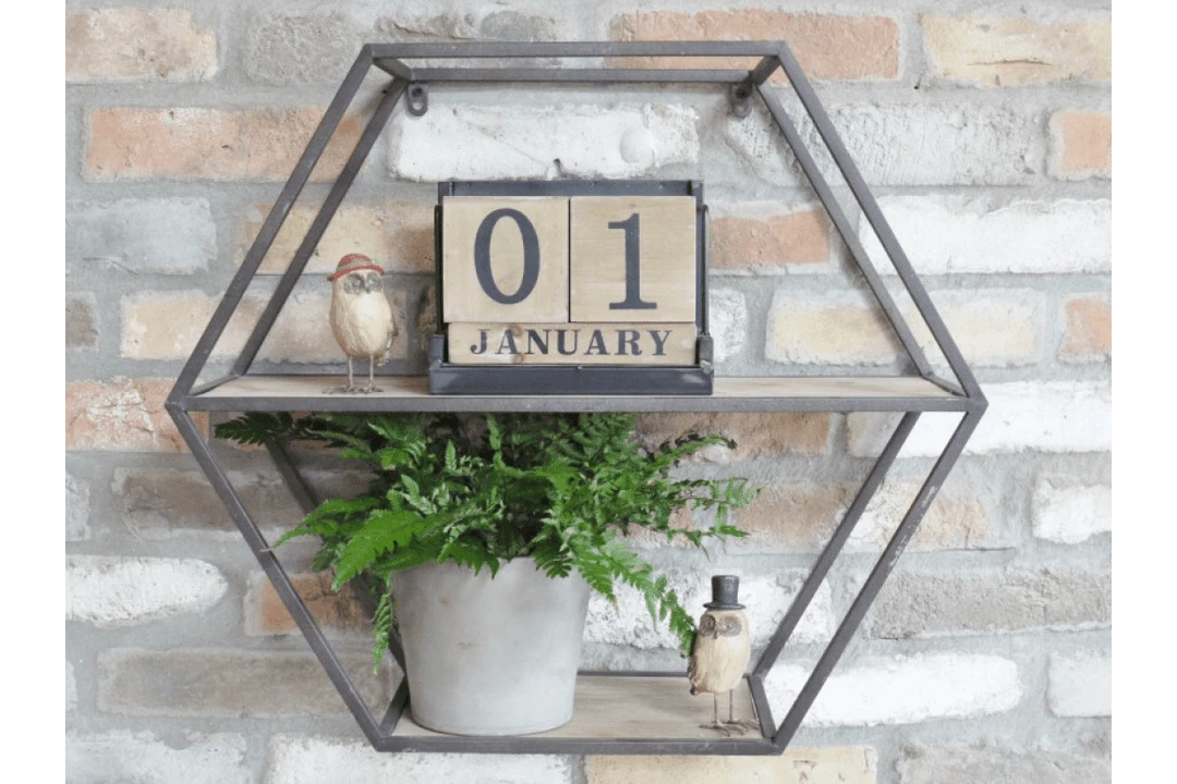 Giftworks WALL SHELVES/ HEXAGONAL SHELF WALL LANTERN SCONCES AND HANGINGS 3 Giftworks WALL SHELVES/ HEXAGONAL SHELF WALL LANTERN SCONCES AND HANGINGS