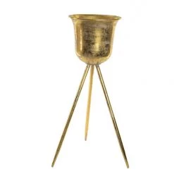 Giftworks GENERAL GIFTS Plant Stand - Aged Gold