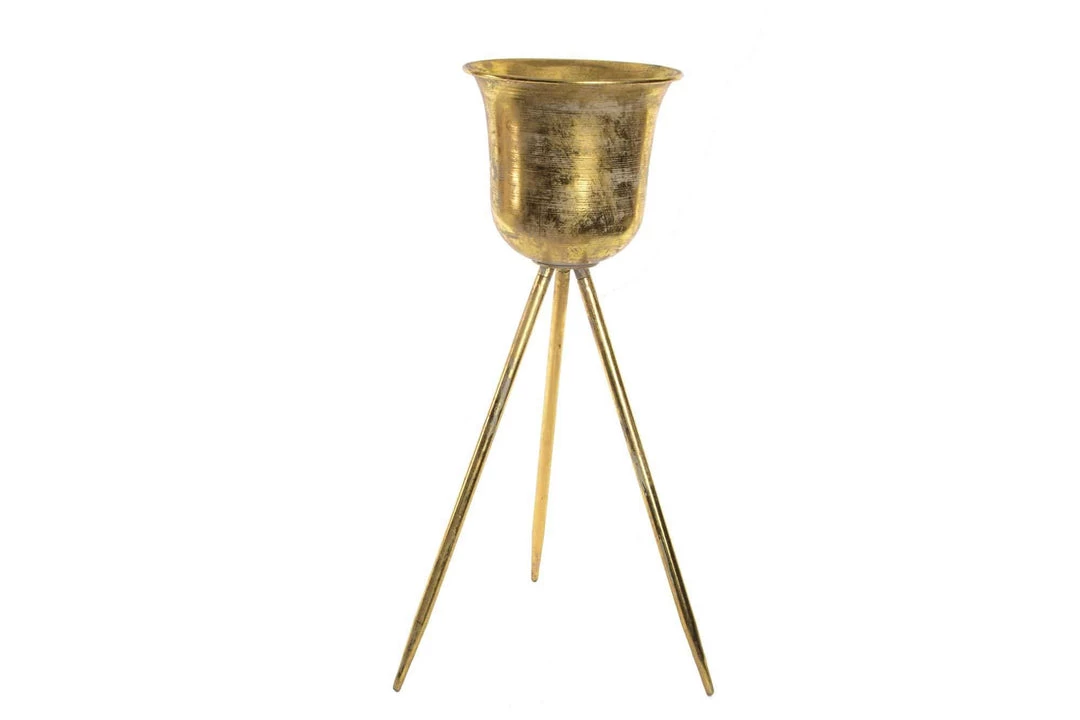 Giftworks GENERAL GIFTS Plant Stand - Aged Gold 3 Giftworks GENERAL GIFTS Plant Stand - Aged Gold