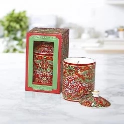 Giftworks WILLIAM MORRIS STRAWBERRY THIEF CANDLE JAR
