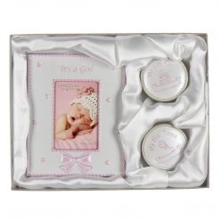 Giftworks 2" X 3" - IT'S A GIRL PHOTO FRAME - FIRST TOOTH & CURL BOXES