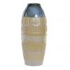 Giftworks Glazed Cream/Blue Stoneware Vase GENERAL GIFTS