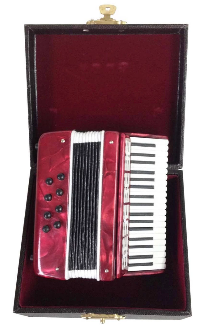 Faire Accordion Miniature With Case GENERAL GIFTS 3 Faire Accordion Miniature With Case GENERAL GIFTS