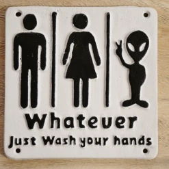 Dutch Brothers GENERAL GIFTS Fun Bathroom Sign Wash Your Hands