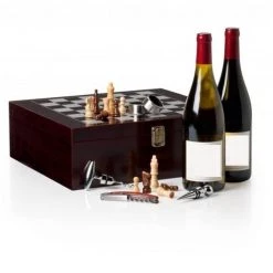 Itemint Vintage Wooden Chess Board Game Wine Gift Set. GENERAL GIFTS 13 Itemint Vintage Wooden Chess Board Game Wine Gift Set. GENERAL GIFTS