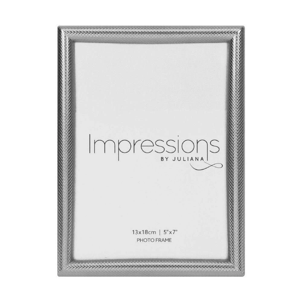 Juliana 5" X 7" - Impressions Textured Silver Frame Finish Photo 3 Juliana 5" X 7" - Impressions Textured Silver Frame Finish Photo