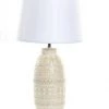 ITEM GENERAL GIFTS Stoneware Beige Table Lamp