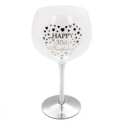 Giftworks Happy 30th Birthday Gin Glass