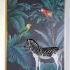 Giftworks Zebra Birds Gold Framed Canvas GENERAL GIFTS