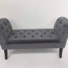 Kavanagh Gifts Grey Upholstered Furniture Bench GENERAL GIFTS 1 Kavanagh Gifts Grey Upholstered Furniture Bench GENERAL GIFTS