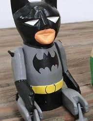 Giftworks BATMAN AND ROBIN WOODEN PUPPET