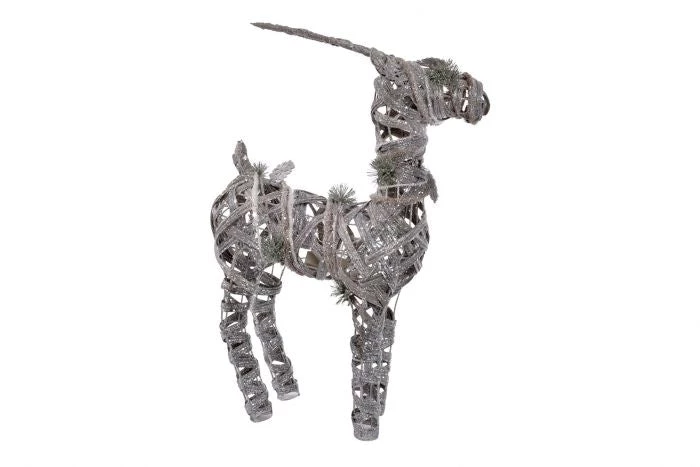 Itemint REINDEER LED RATTAN 40X15X60 20L. SILVER CHRISTMAS SHOP 3 Itemint REINDEER LED RATTAN 40X15X60 20L. SILVER CHRISTMAS SHOP