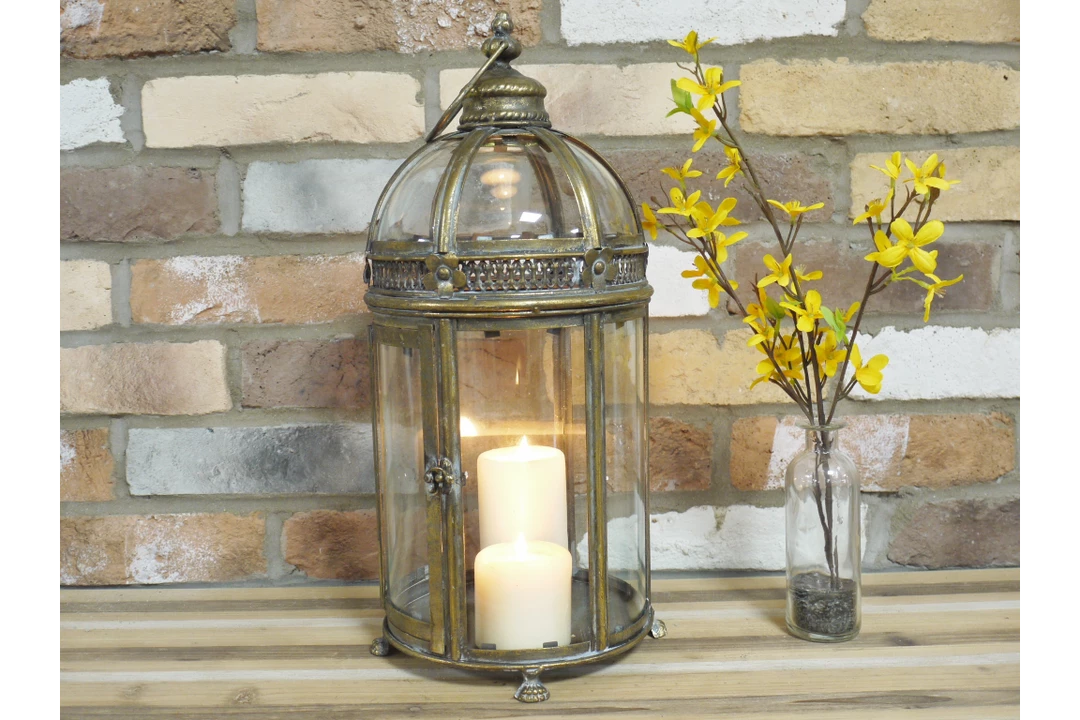 Dutch Brothers Round Gold Distressed Lantern (Pre Order For Late October) 6 Dutch Brothers Round Gold Distressed Lantern (Pre Order For Late October)