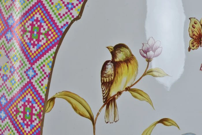 ITEM GENERAL GIFTS PORCELAIN AUXILIARY TABLE 33X33X44 BIRD 5 ITEM GENERAL GIFTS PORCELAIN AUXILIARY TABLE 33X33X44 BIRD