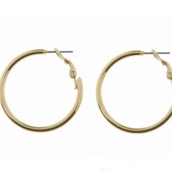 Giftworks Rose Gold Hinge Hoop Earrings