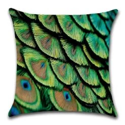 Faire GENERAL GIFTS Cushion Cover Peacock - Green