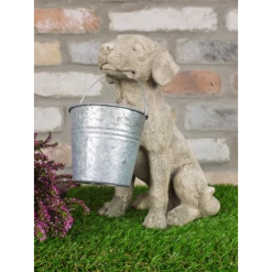 Dutch Brothers Dog Carrying Pot Planter