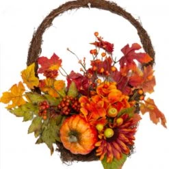 Elmes Mixed Pumpkins Festive Wreath 17” GENERAL GIFTS