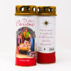 CBC CHRISTMAS SHOP Christmas Blessings Candle With A Prayer Windproof Cap