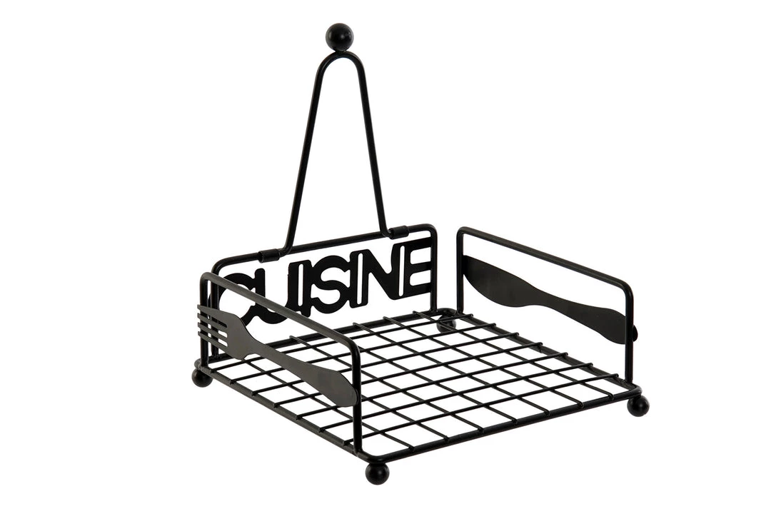 ITEM GENERAL GIFTS NAPKIN HOLDER CHROMED METAL 18X18X7 CUISINE MATTE 5 ITEM GENERAL GIFTS NAPKIN HOLDER CHROMED METAL 18X18X7 CUISINE MATTE