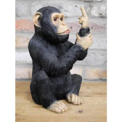 Dutch Brothers Black Rude Monkey Ornament GENERAL GIFTS