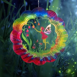 Colours In Motion GENERAL GIFTS Garden Flower Fairy Wind Twister