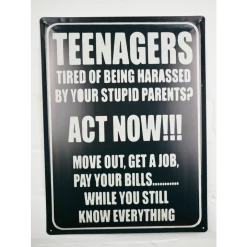 Dutch Brothers GENERAL GIFTS Metal Teenagers Sign