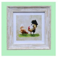 Giftworks GENERAL GIFTS Irish Handmade Gifts - Chicken 9x9 Framed Print