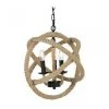Giftworks LIGHTING Corde 3 Light Ceiling Lights Pendant, Rope Finish