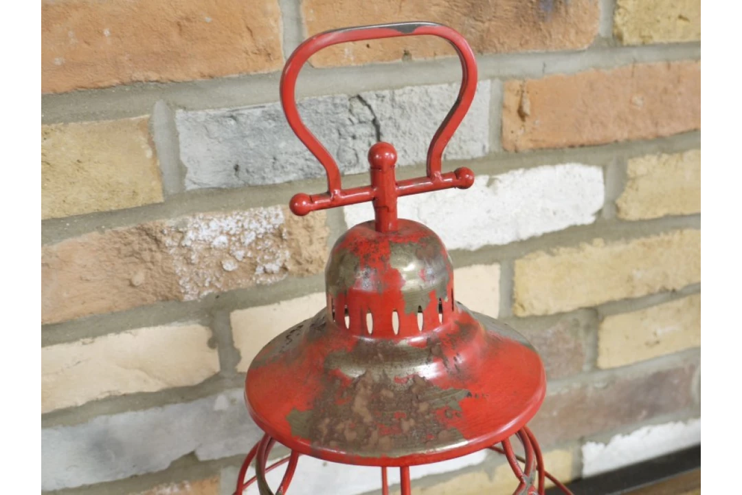 Dutch Brothers Red Hurricane Candle Holder 7 Dutch Brothers Red Hurricane Candle Holder