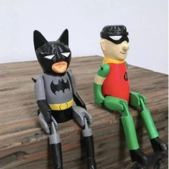 Giftworks BATMAN AND ROBIN WOODEN PUPPET