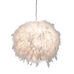 Giftworks NOVELTY Ducky White Feather Light Pendant Ceiling