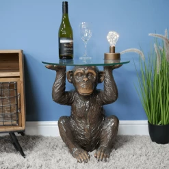 Dutch Brothers Monkey Side Table Brown GENERAL GIFTS