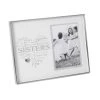 Giftworks 4" X 6" - Nickel Plated Heart Frame - Sisters Frame FRAMES