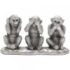 Lesser And Pavey GENERAL GIFTS Silver 3 See No Evil Hear No Evil Monkey’s Ornament