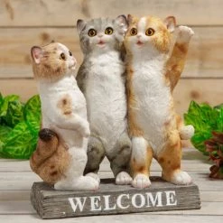 William Widdop BEST OF BREED THREE KITTENS WELCOME ORNAMENT GENERAL GIFTS