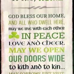 CBC God Bless Our Irish Home Plaque