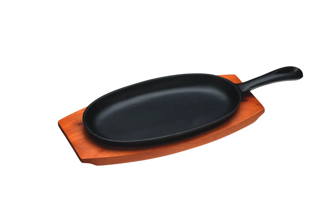 KitchenCraft World Of Flavours Oriental Iron Sizzle Platter 5 KitchenCraft World Of Flavours Oriental Iron Sizzle Platter