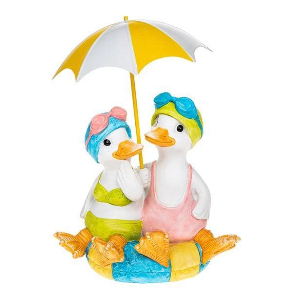 Giftworks Lido Duck Standing Pair With Brolly NOVELTY 4 Giftworks Lido Duck Standing Pair With Brolly NOVELTY