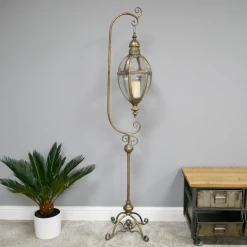 Dutch Brothers Gold Floor Lantern