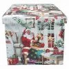 Lesser And Pavey Christmas Folding Cube Storage Box Seat Faux Leather Padded GENERAL GIFTS 1 Lesser And Pavey Christmas Folding Cube Storage Box Seat Faux Leather Padded GENERAL GIFTS