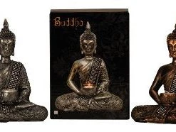 Giftworks Buddha With Tea Light Holder H=26,5cm GENERAL GIFTS
