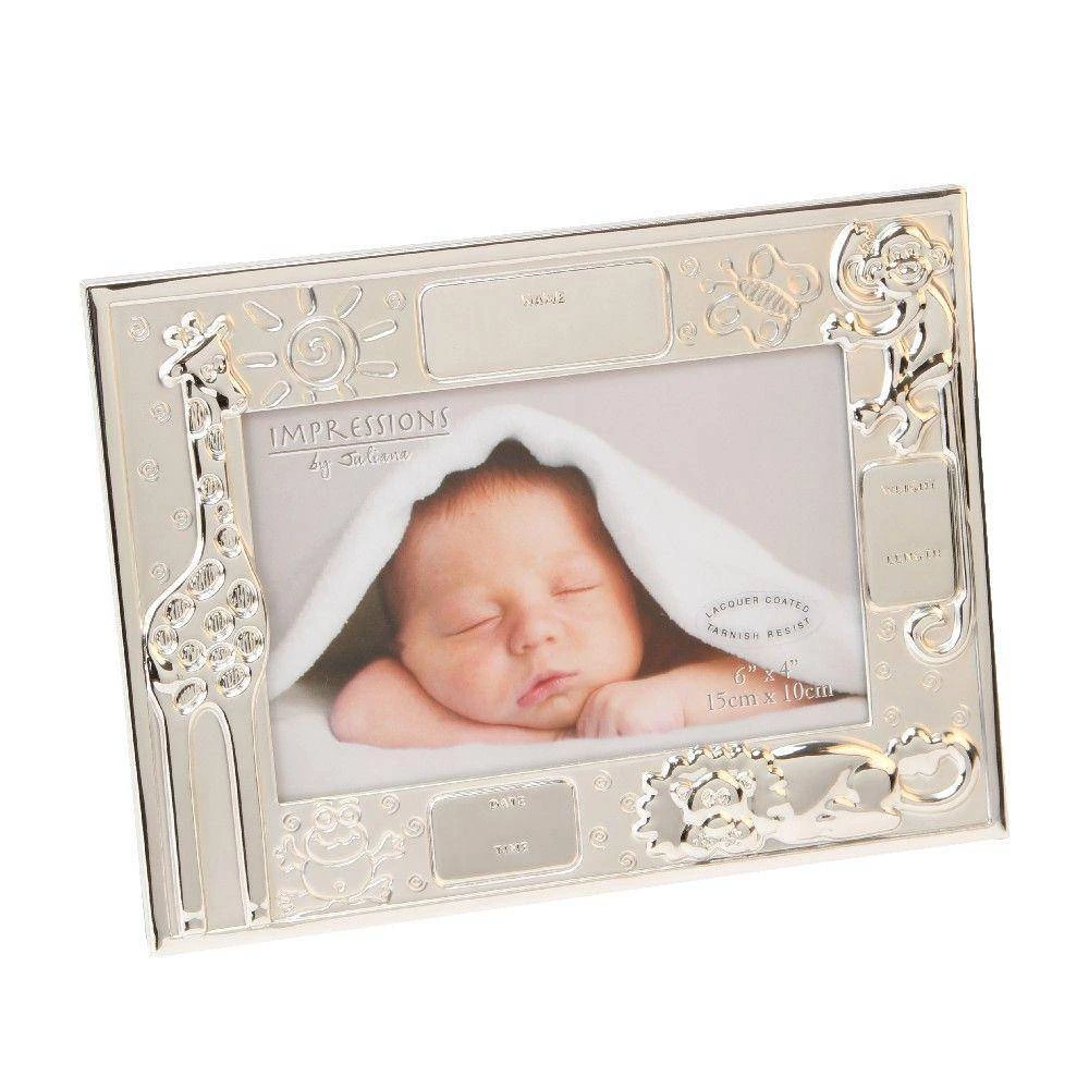 Giftworks FRAMES 6" X 4" - Noah’s Ark Personalised Data Newborn Baby Frame 3 Giftworks FRAMES 6" X 4" - Noah’s Ark Personalised Data Newborn Baby Frame